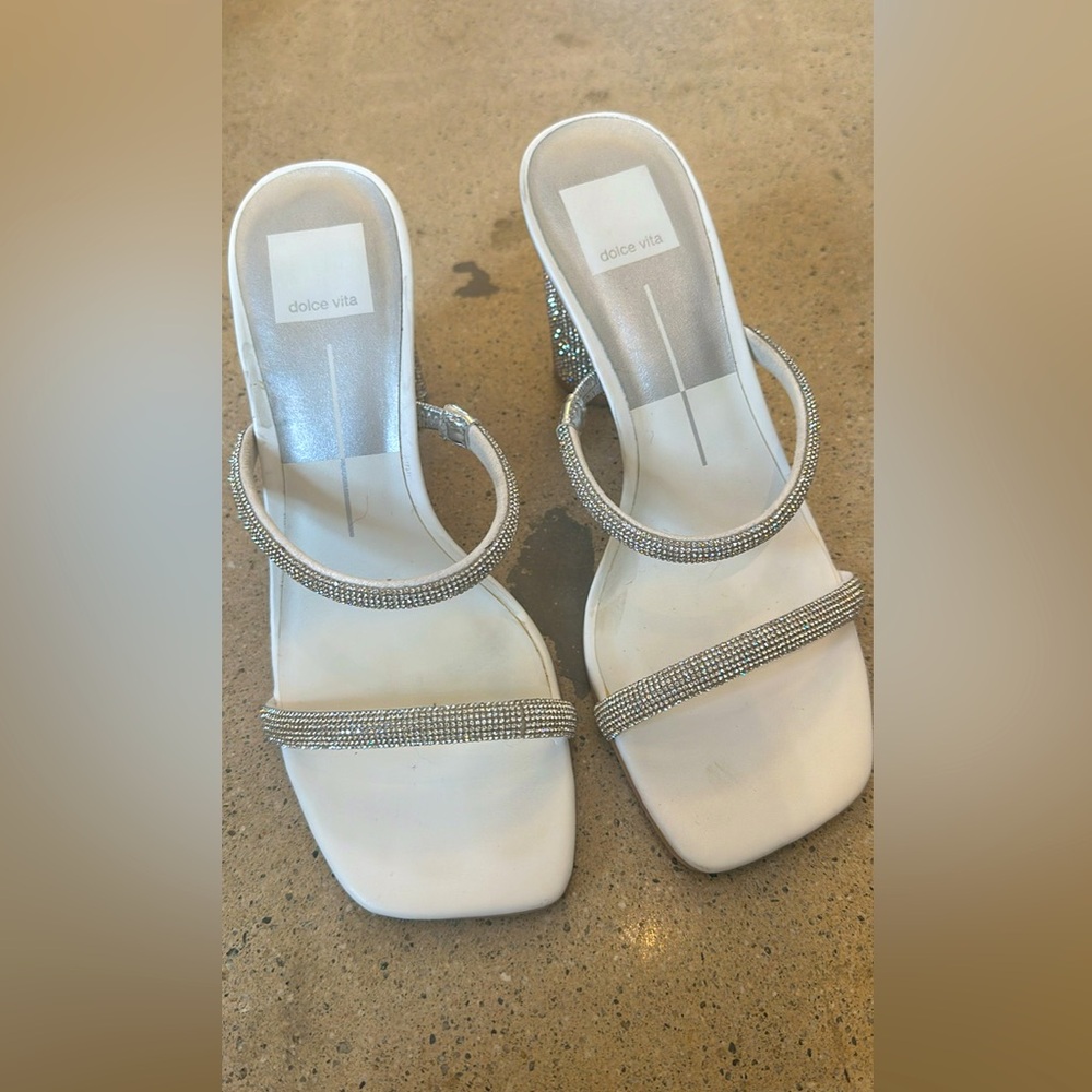 Dolce vita Noles crystal rhinestone sandal heels size 7
